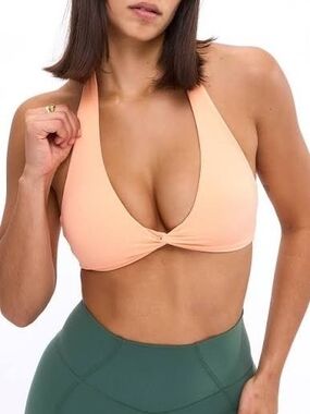 BuffBunny Peach Halter Sports Bra